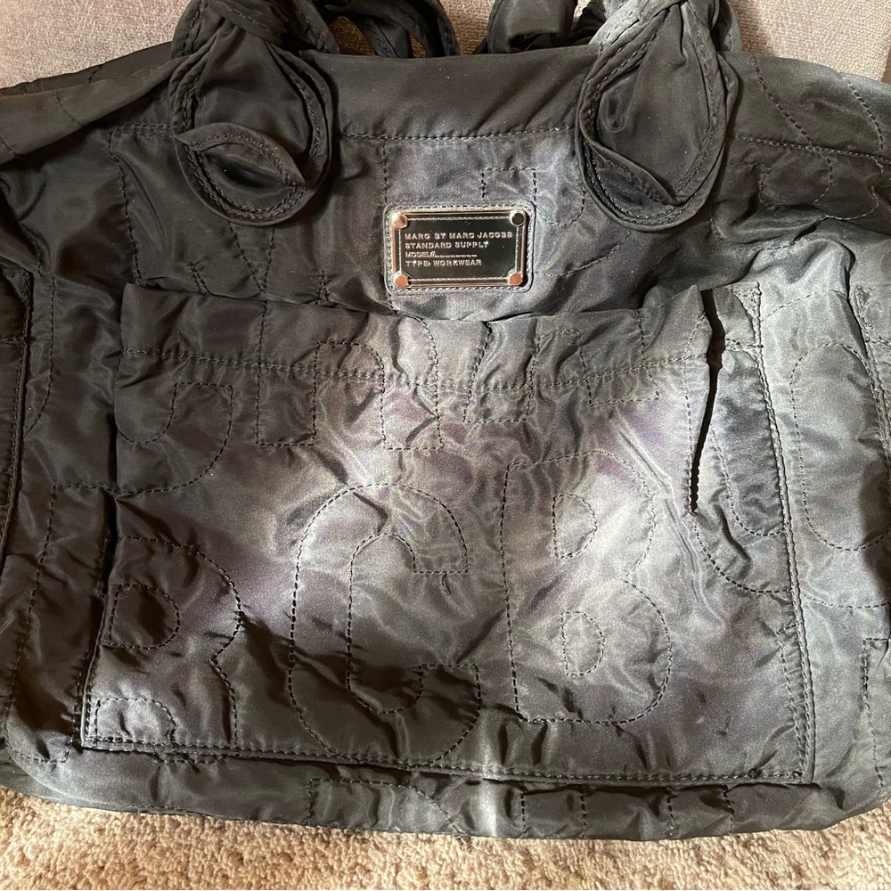 Marc Jacobs black nylon crossbody bag